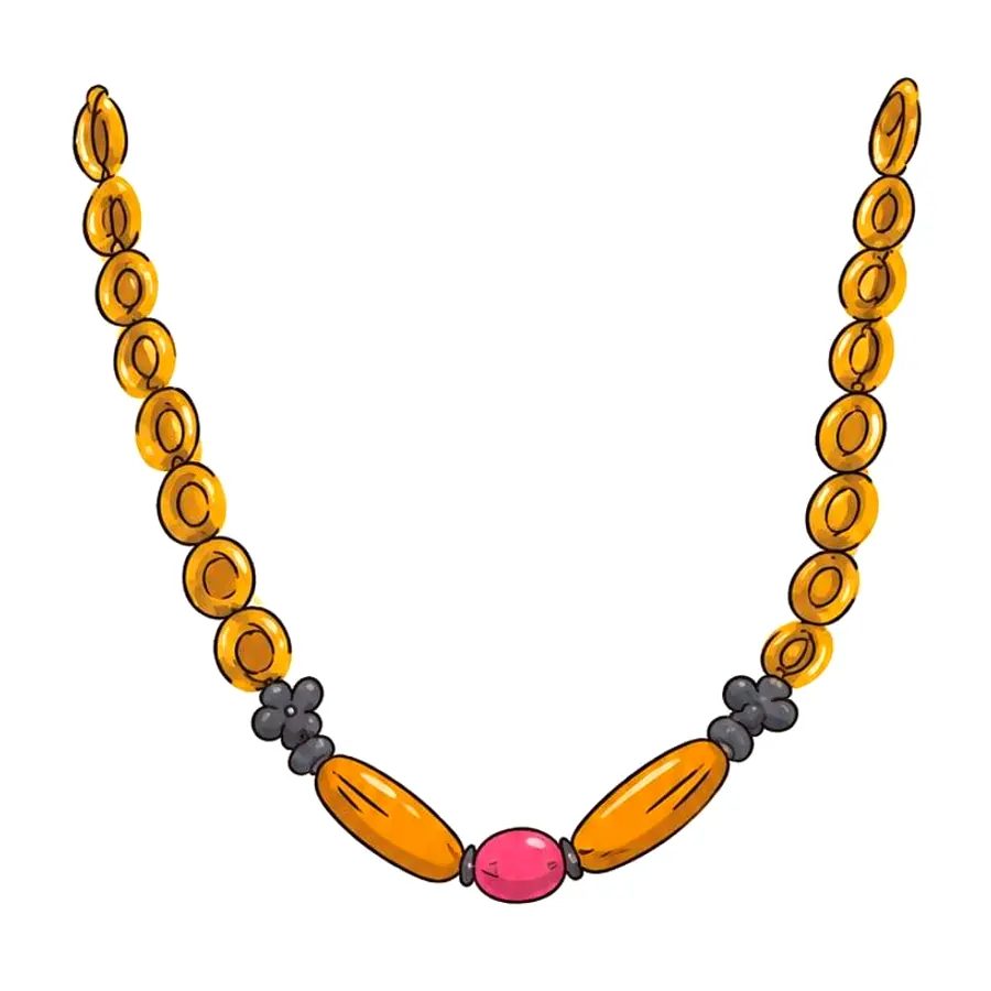Kesar Amber Necklace