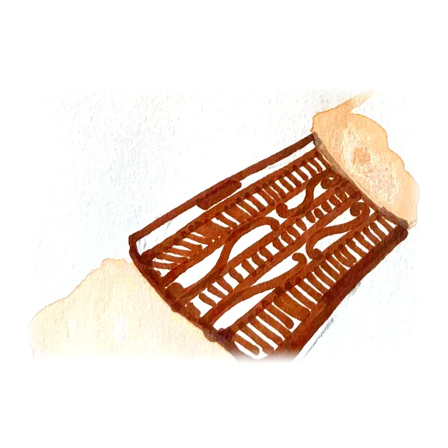Engraving on the cuff